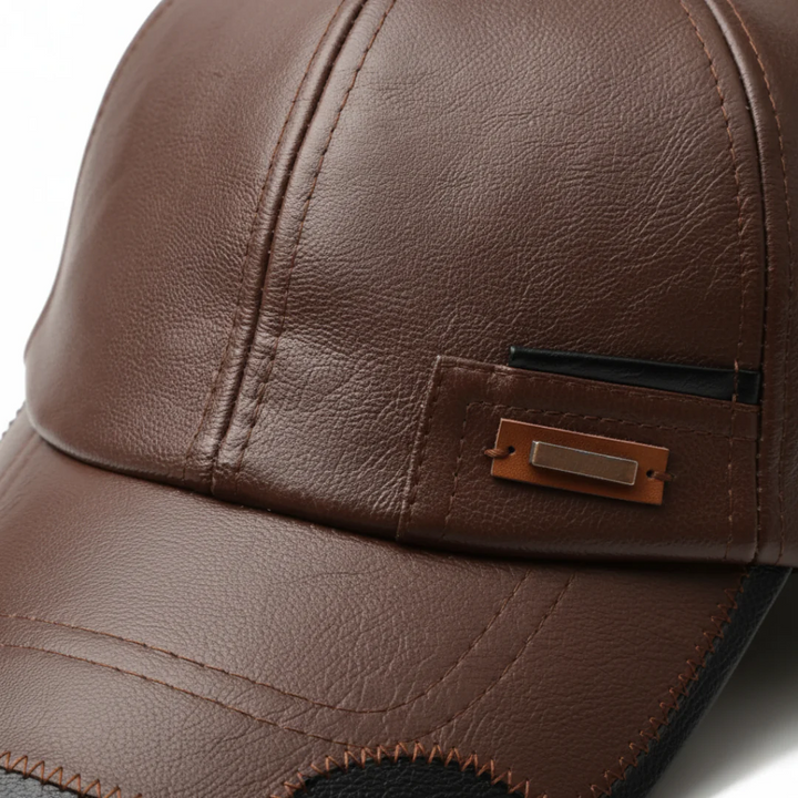 Cappello unisex regolabile in pelle ecologica