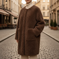 Cappotto teddy da donna