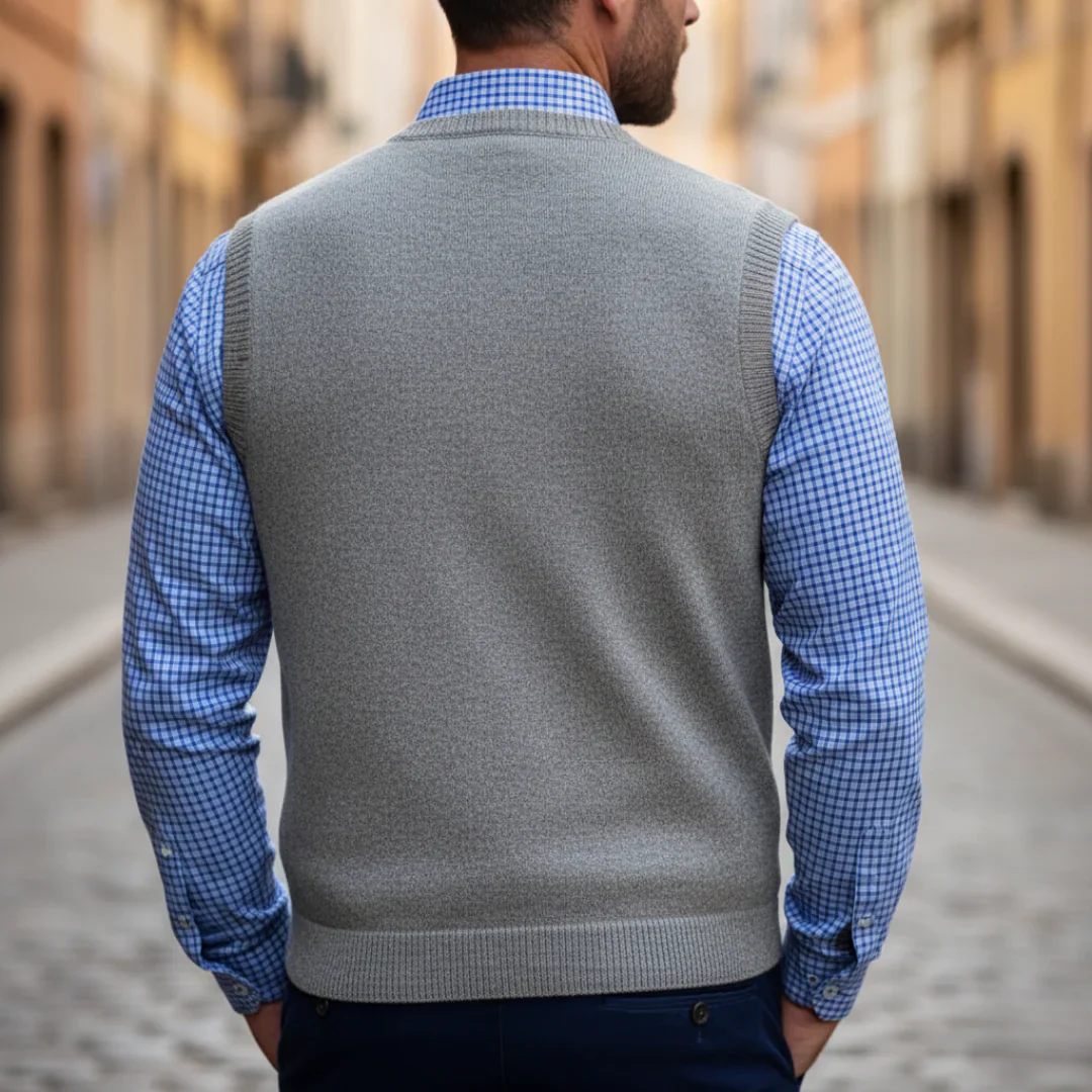 Men's Waistcoat with Buttons