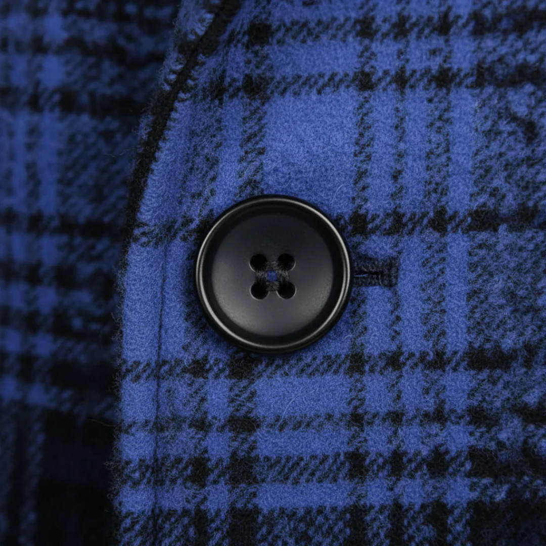 Plaid Men's Coat