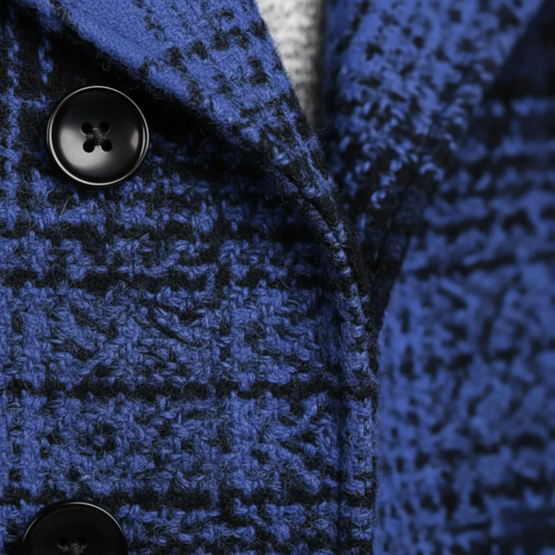 Plaid Men's Coat