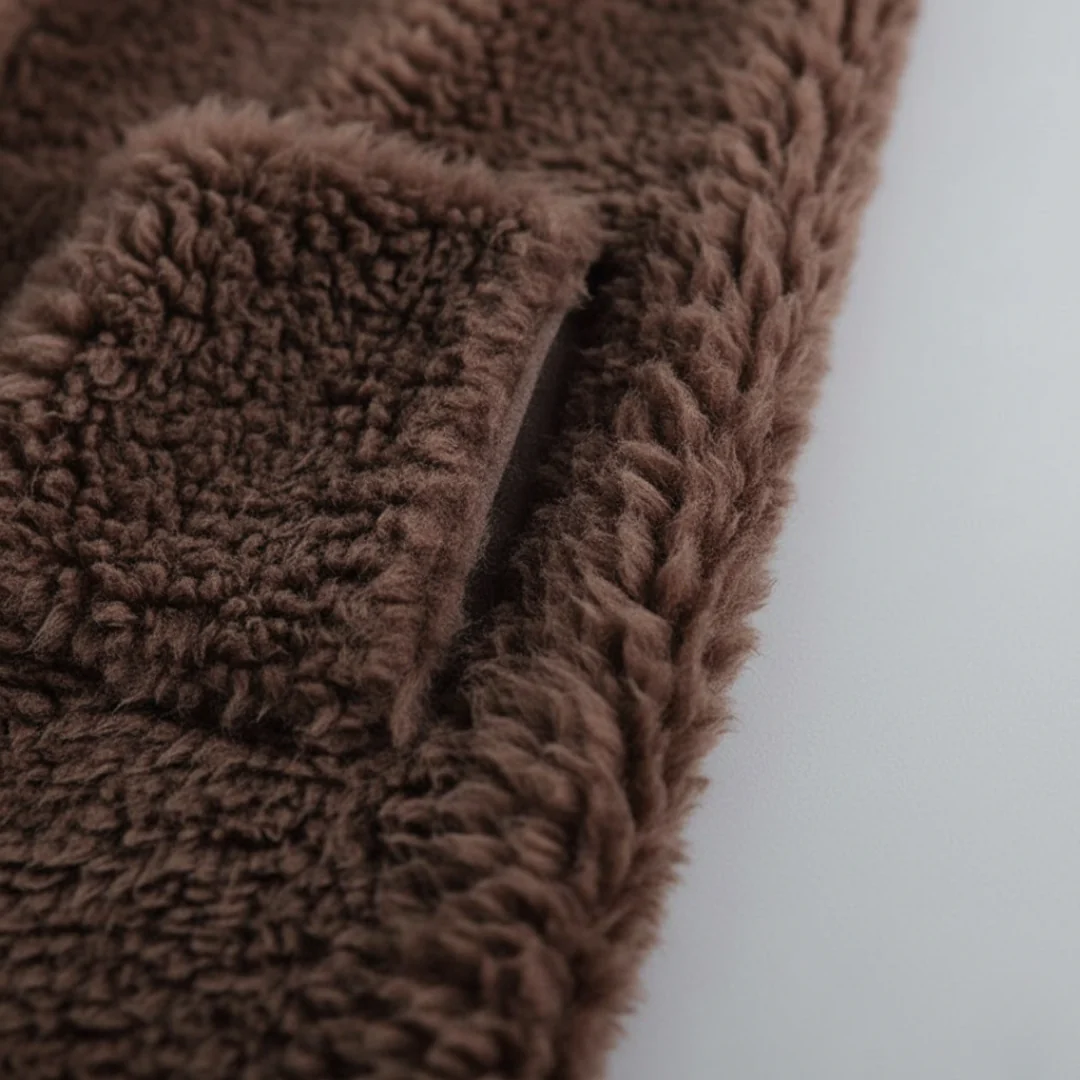 Cappotto teddy da donna