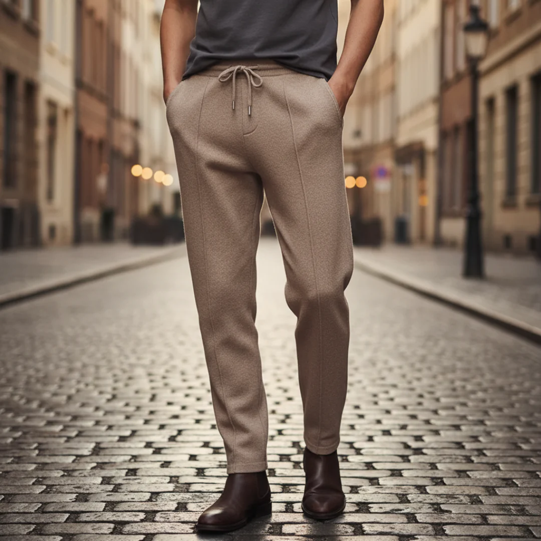 Men's Jogger Pants with Elastic Waist