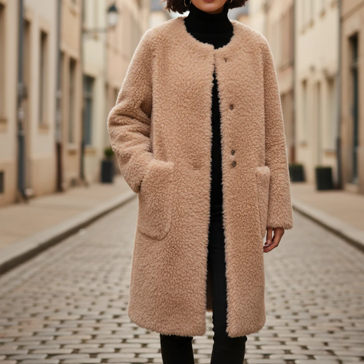 Cappotto teddy da donna