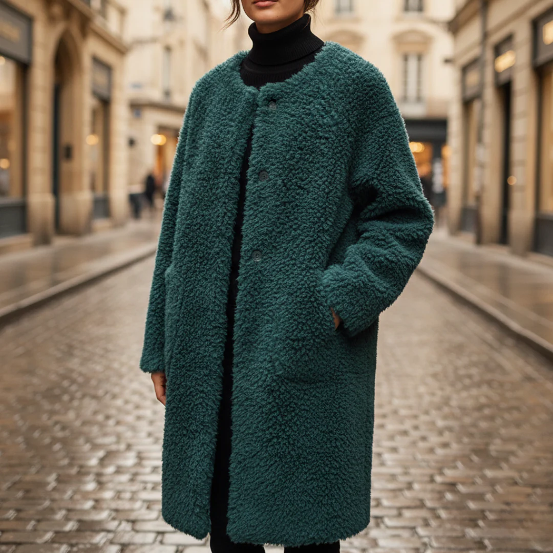 Cappotto teddy da donna