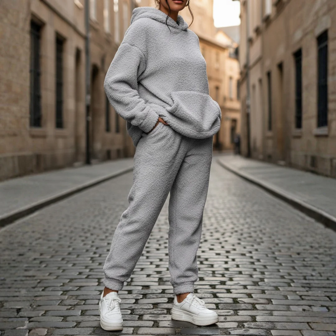 Women's Fleece Set with Hood