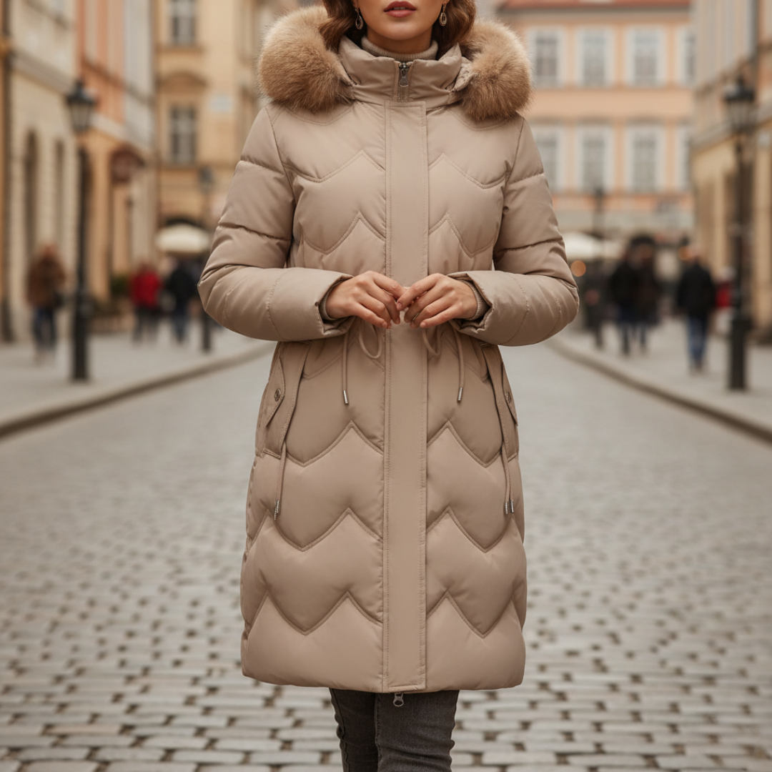 Women's Winter Waterproof Down Jacket with Hood