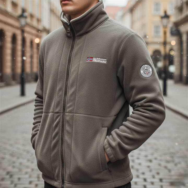 Men's Fleece Jacket with Winter Zip