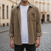 Camicia casual a righe da uomo