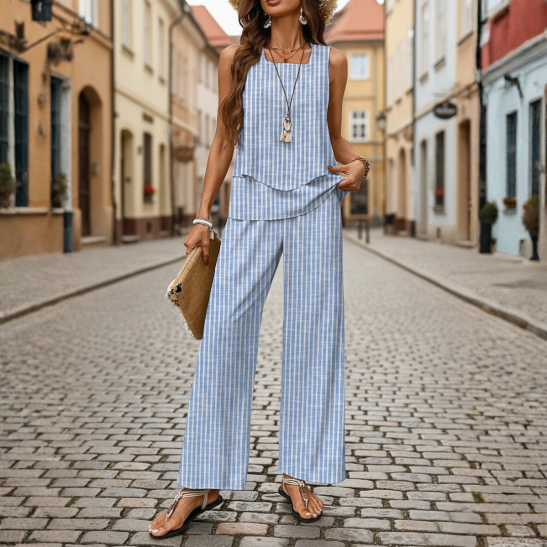 Women's Top and Wide Leg Trousers