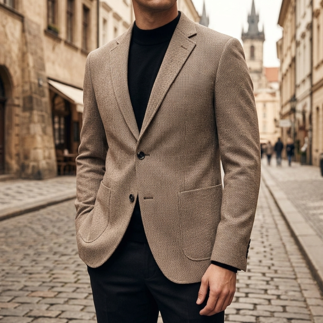 Men's Slim Fit Blazer Jacket in Wool Blend