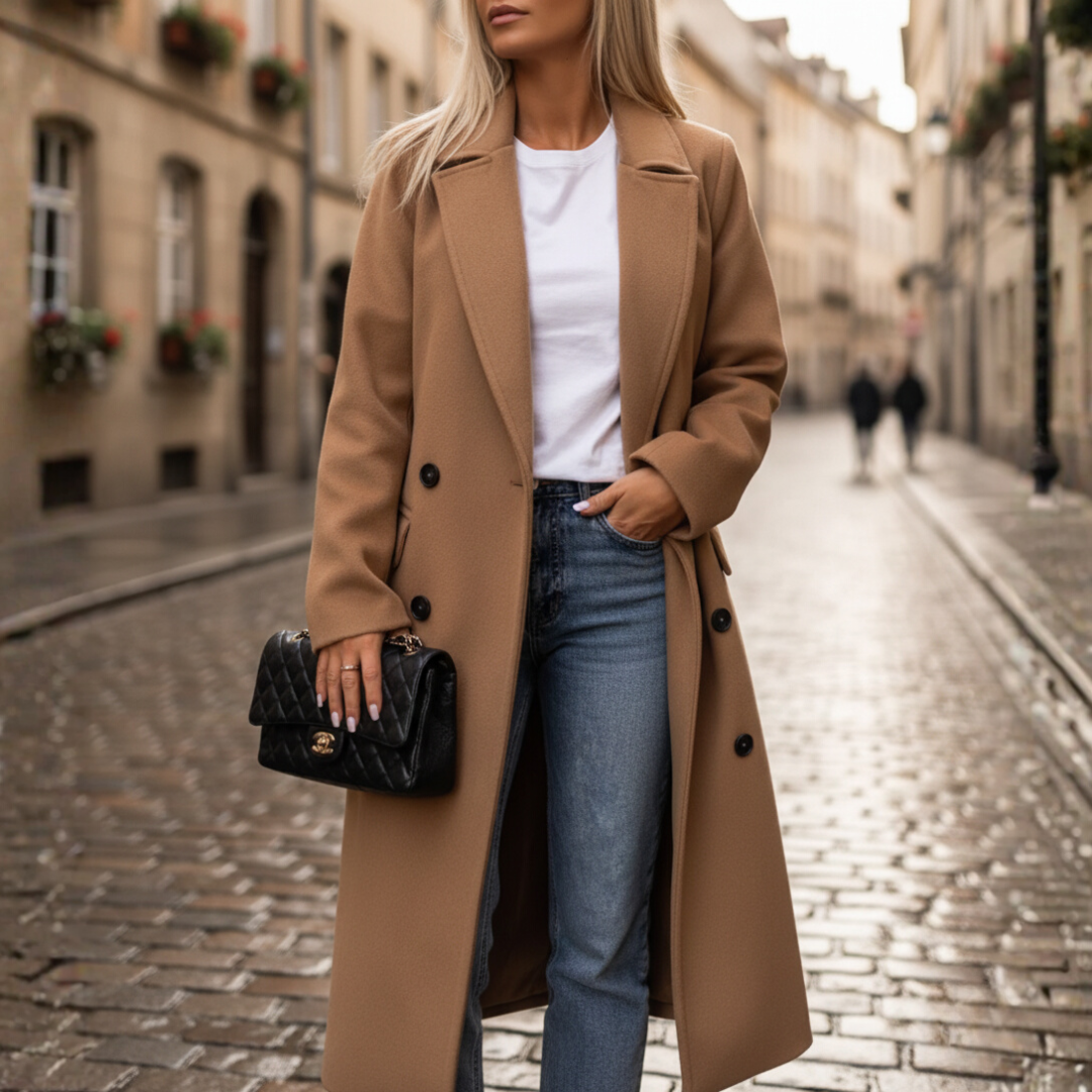 Women's Winter Coat with Belt