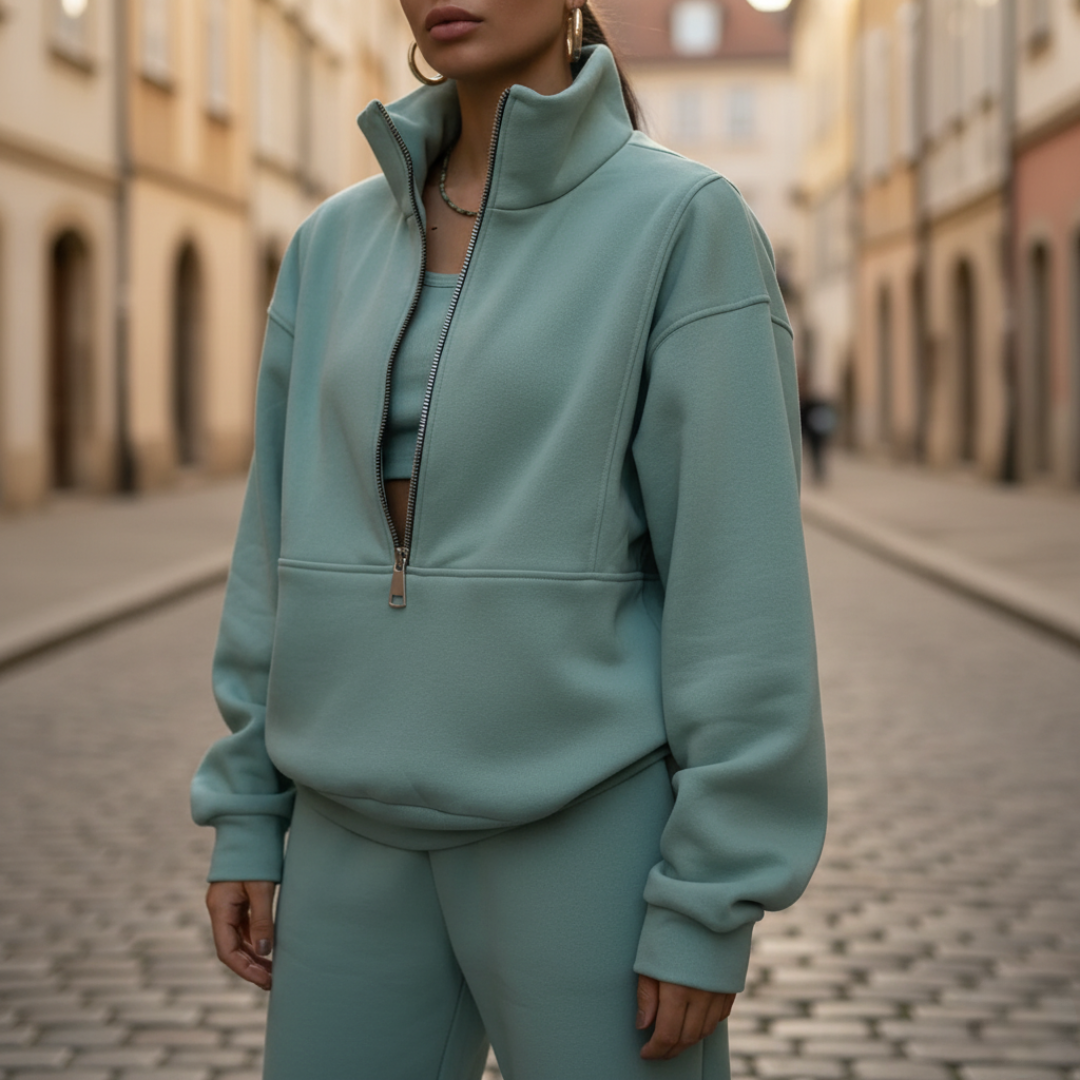 Women's Half Zip Sports Tracksuit