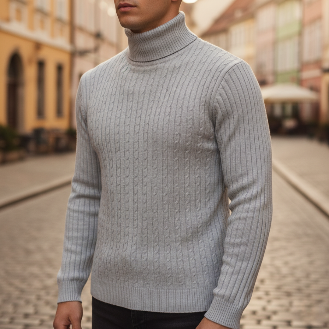Men's High Neck Sweater