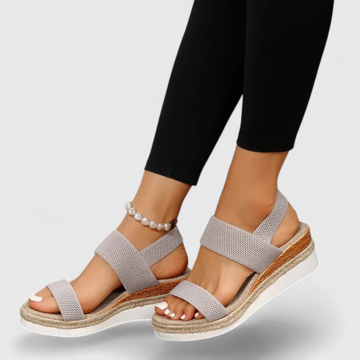 Women's Orthopedic Leather Sandals with Anatomical Insole