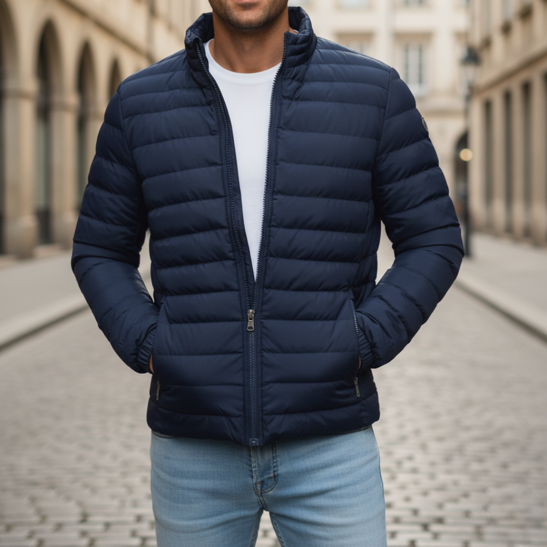 Men's Down Jacket Made of Durable Material