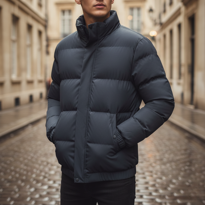 Men's High Collar Down Jacket