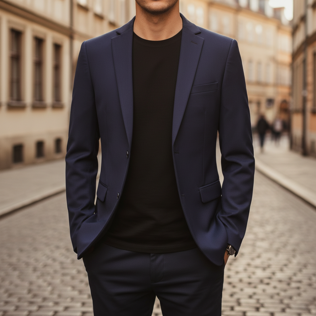 Men's Dark Slim Fit Blazer