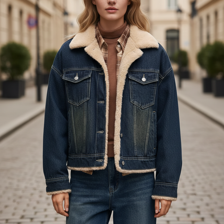 Women's Fabric Jacket with Soft Lining