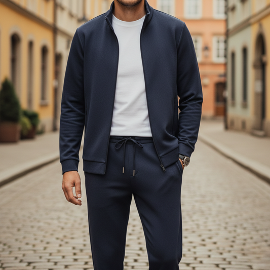 Men's Tracksuit with Zip and Hood