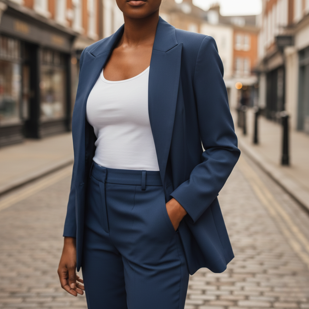 Women's Elegant Jacket and Pants Set