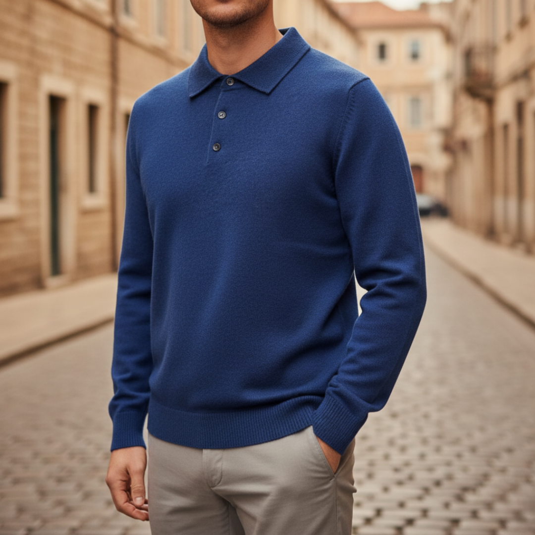 Men's Sweater with Collar