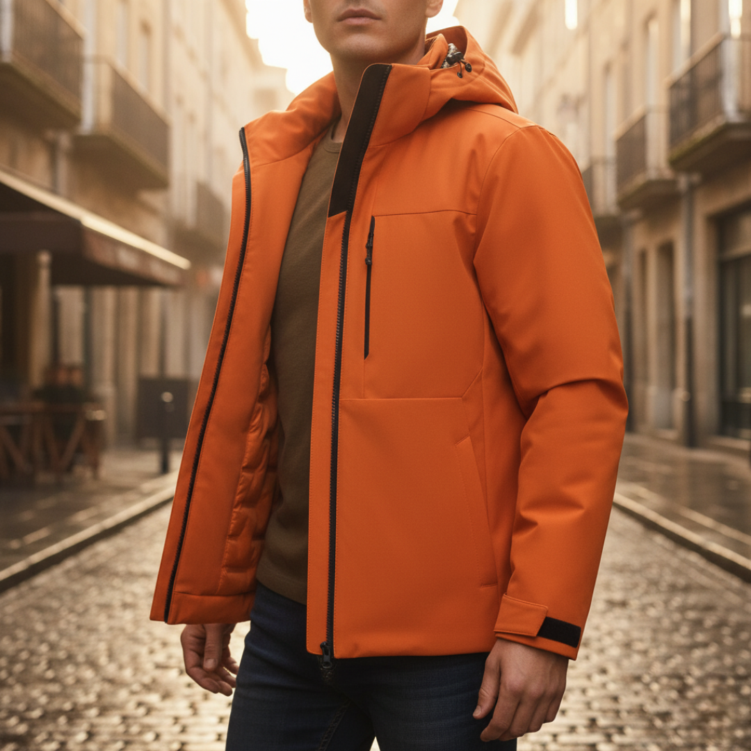 Men's Waterproof Jacket with Hood