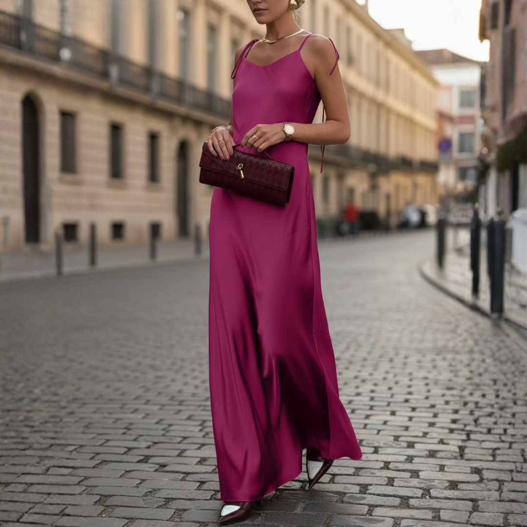 Maxi Dress for Women with Thin Straps