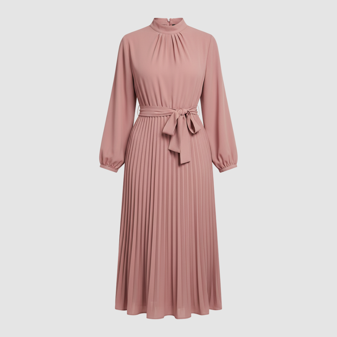 Long Pleated Dress for Women