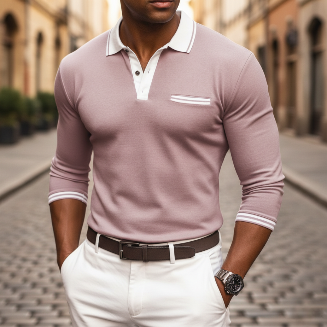 Men's Long Sleeve Polo