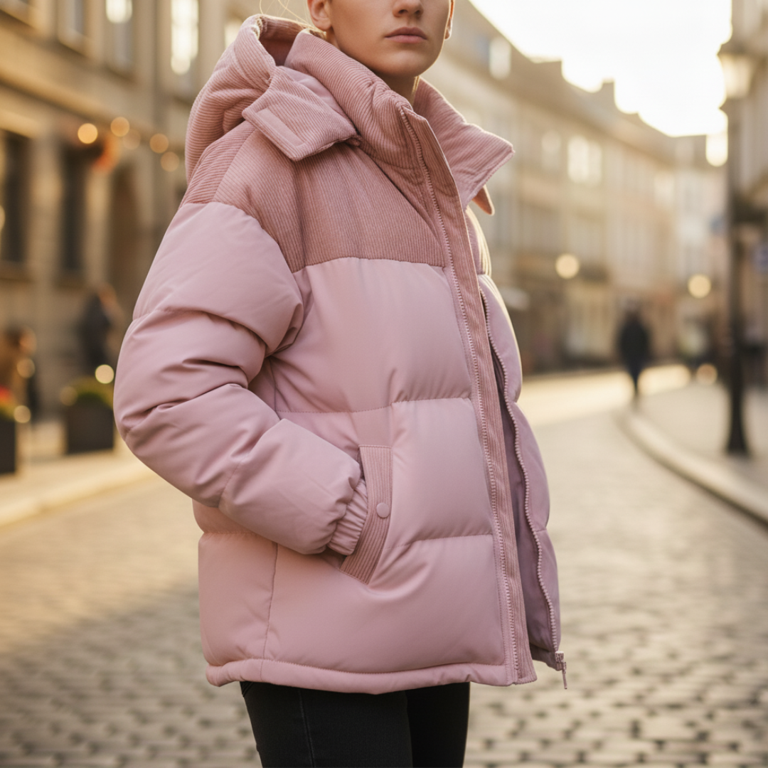 Men's Puffer Jacket with Hood