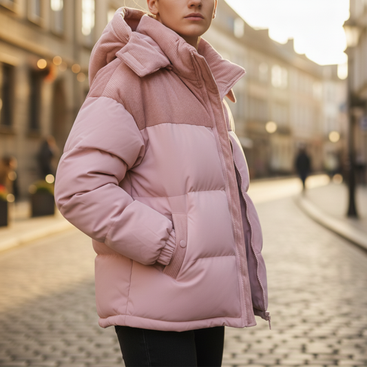 Men's Puffer Jacket with Hood