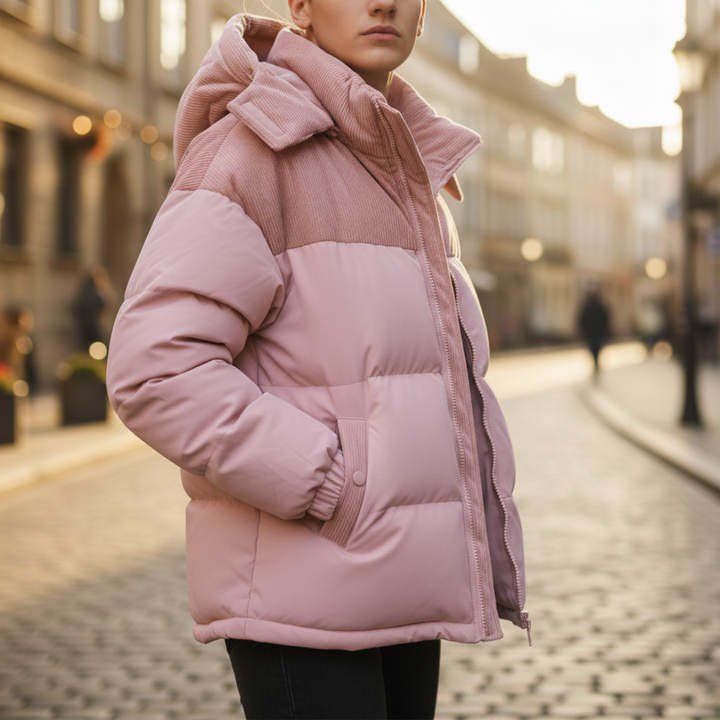 Men's Puffer Jacket with Hood