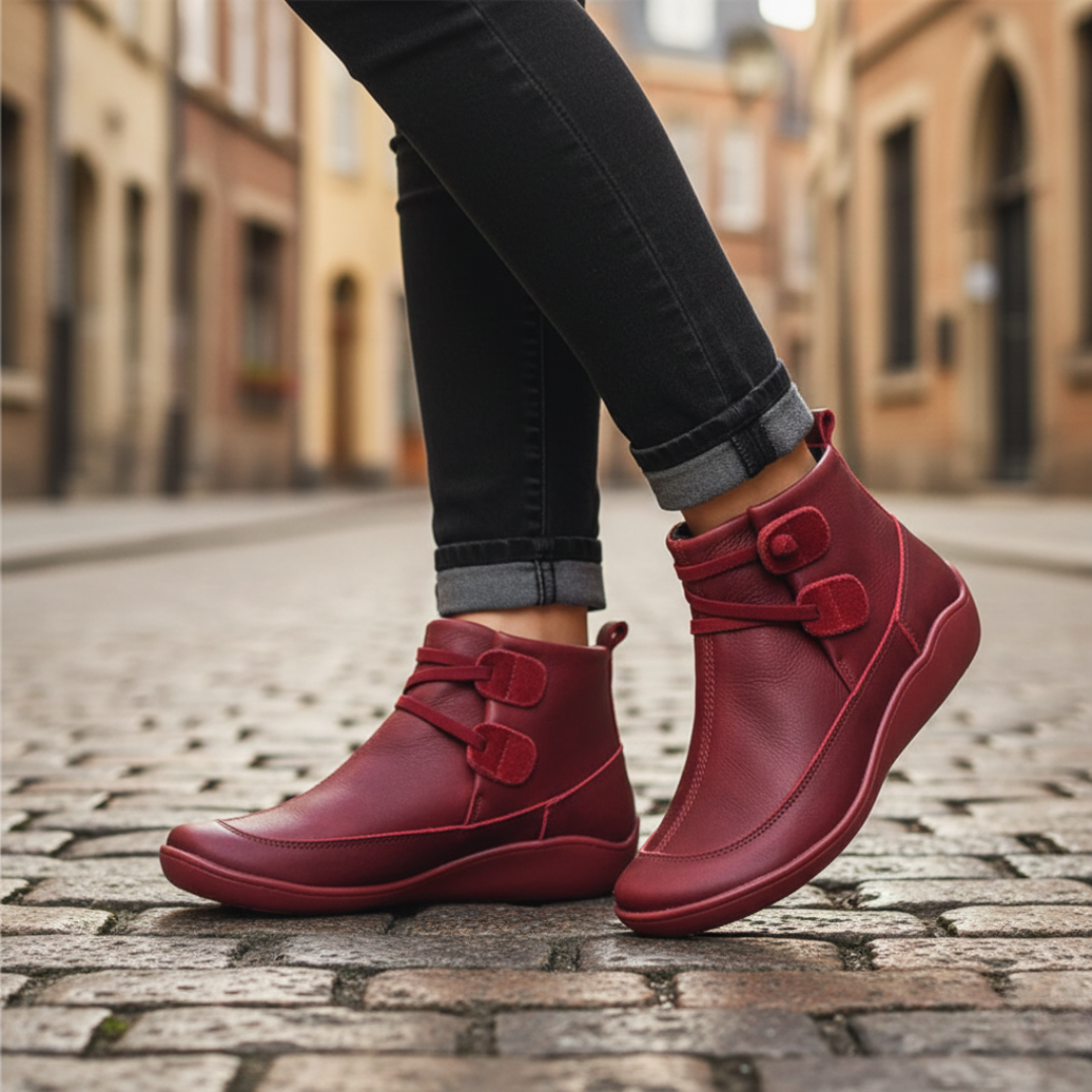 Women's Faux Leather Shoes with Colorful Sole
