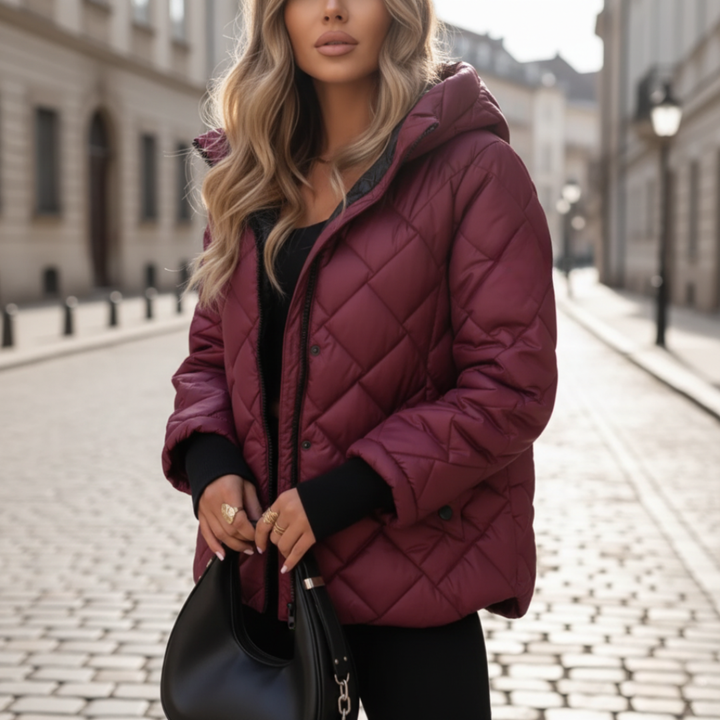 Women's Padded Jacket with Hood