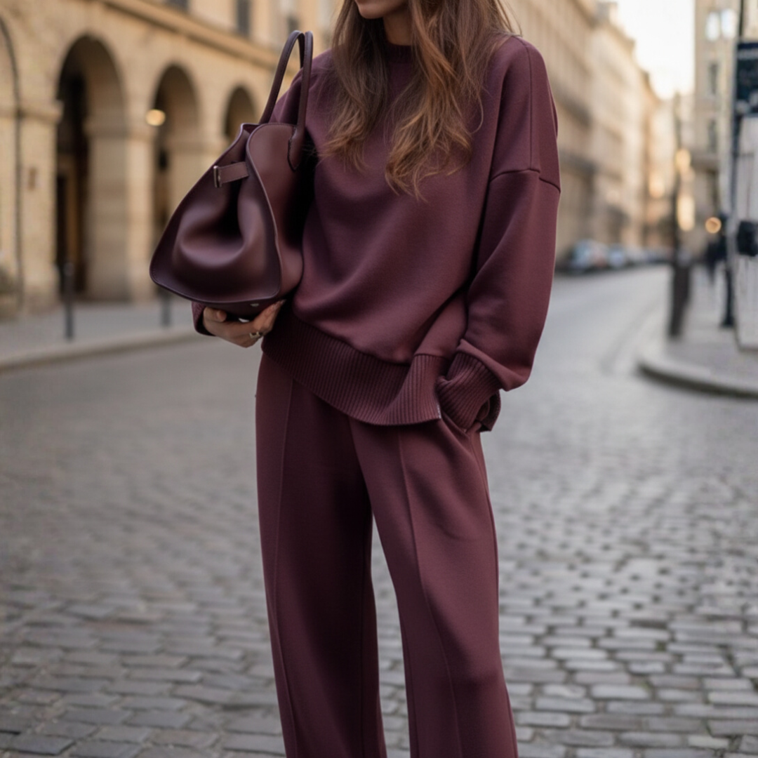 Women's Knit Set with Knit Pants