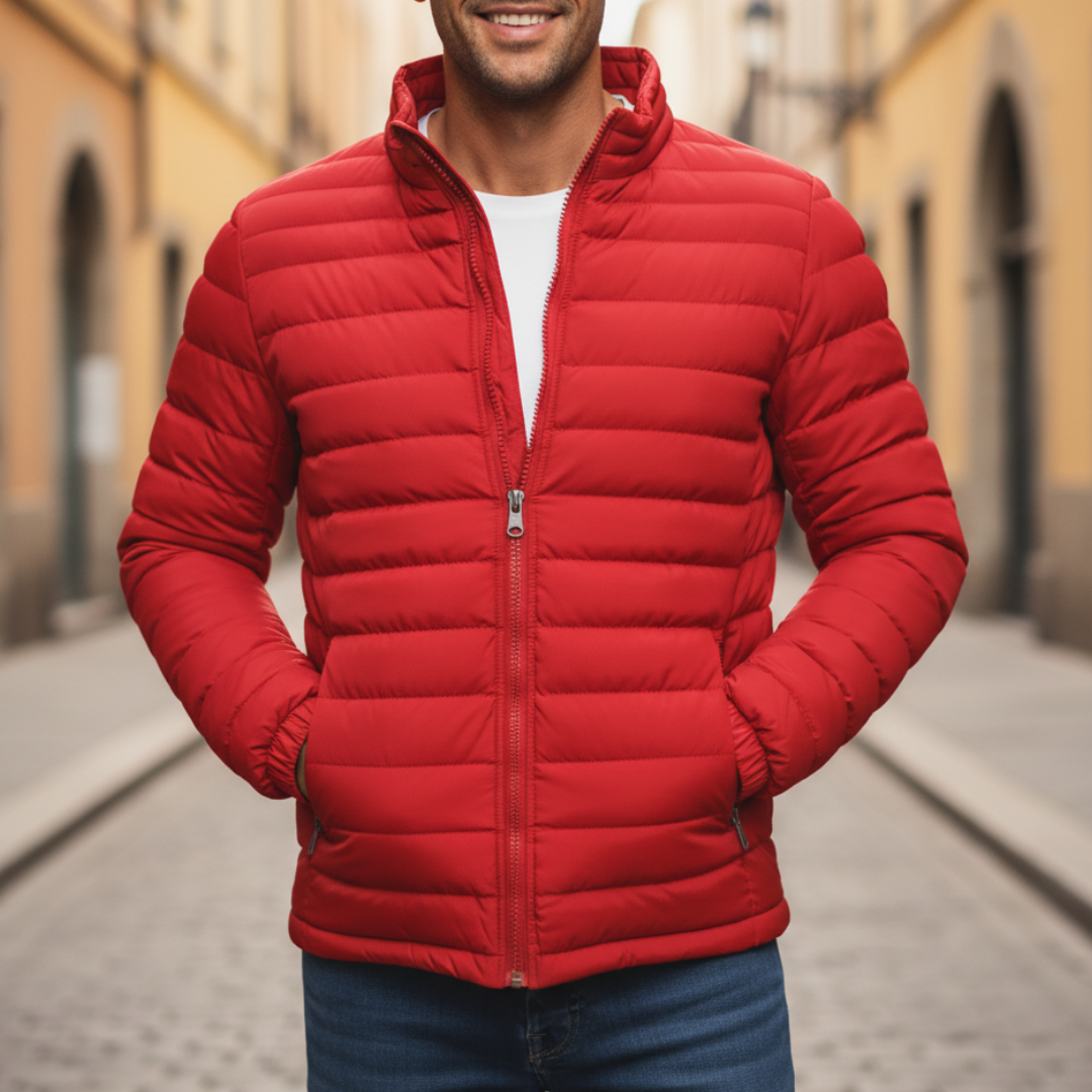 Men's Down Jacket Made of Durable Material
