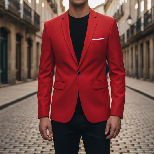 Men's Slim Fit Formal Business Jacket