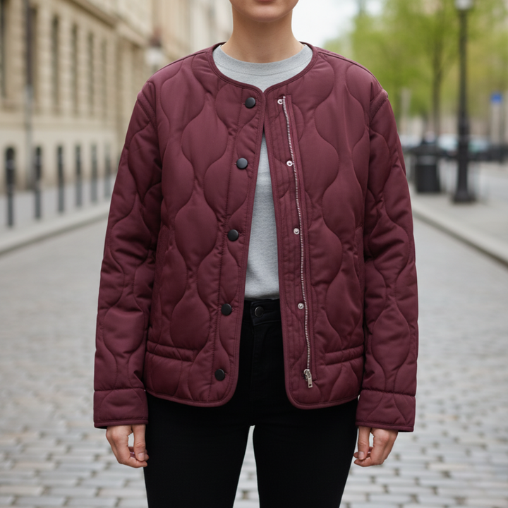 Women's Quilted Jacket in Fabric