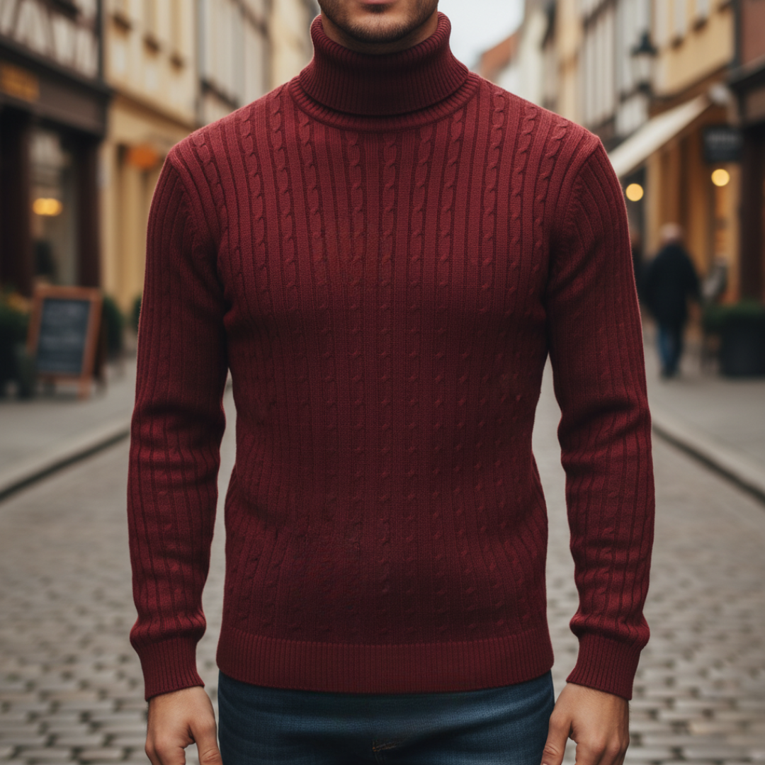 Men's High Neck Sweater