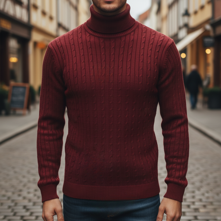 Men's High Neck Sweater