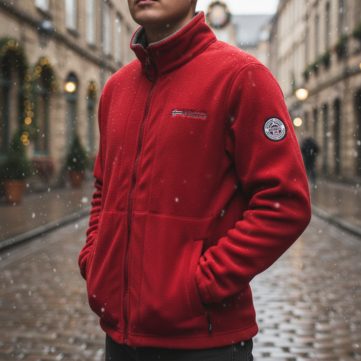 Men's Fleece Jacket with Winter Zip