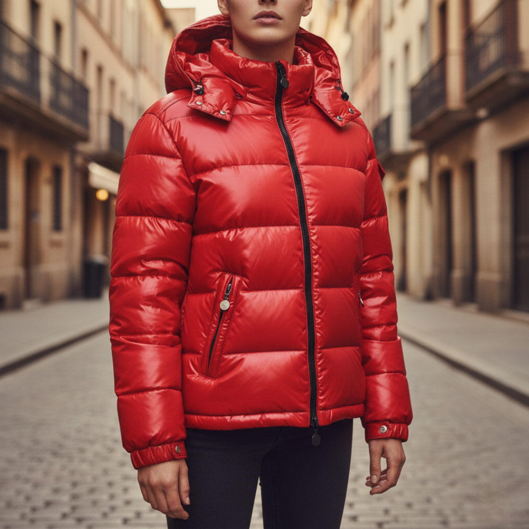 Men's Waterproof Down Jacket with Hood