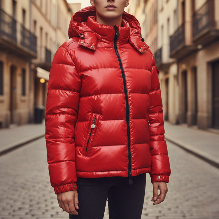 Men's Waterproof Down Jacket with Hood