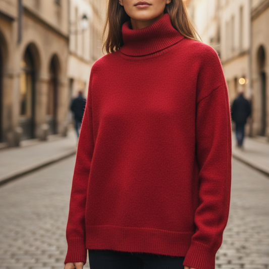 Women's Comfortable High Neck Sweater