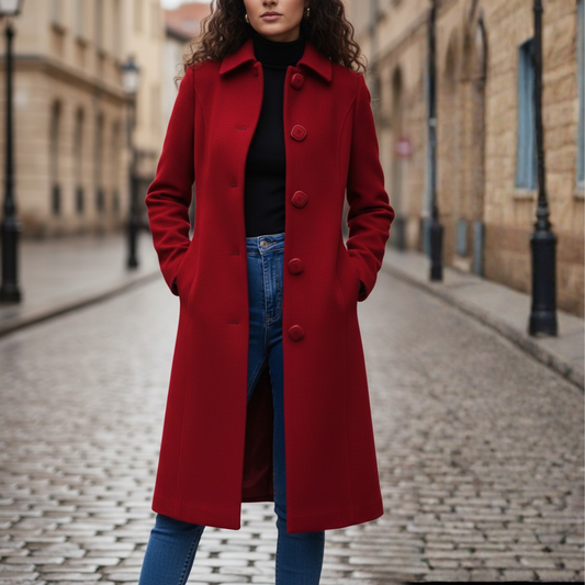 Women's Winter Coat with Buttons