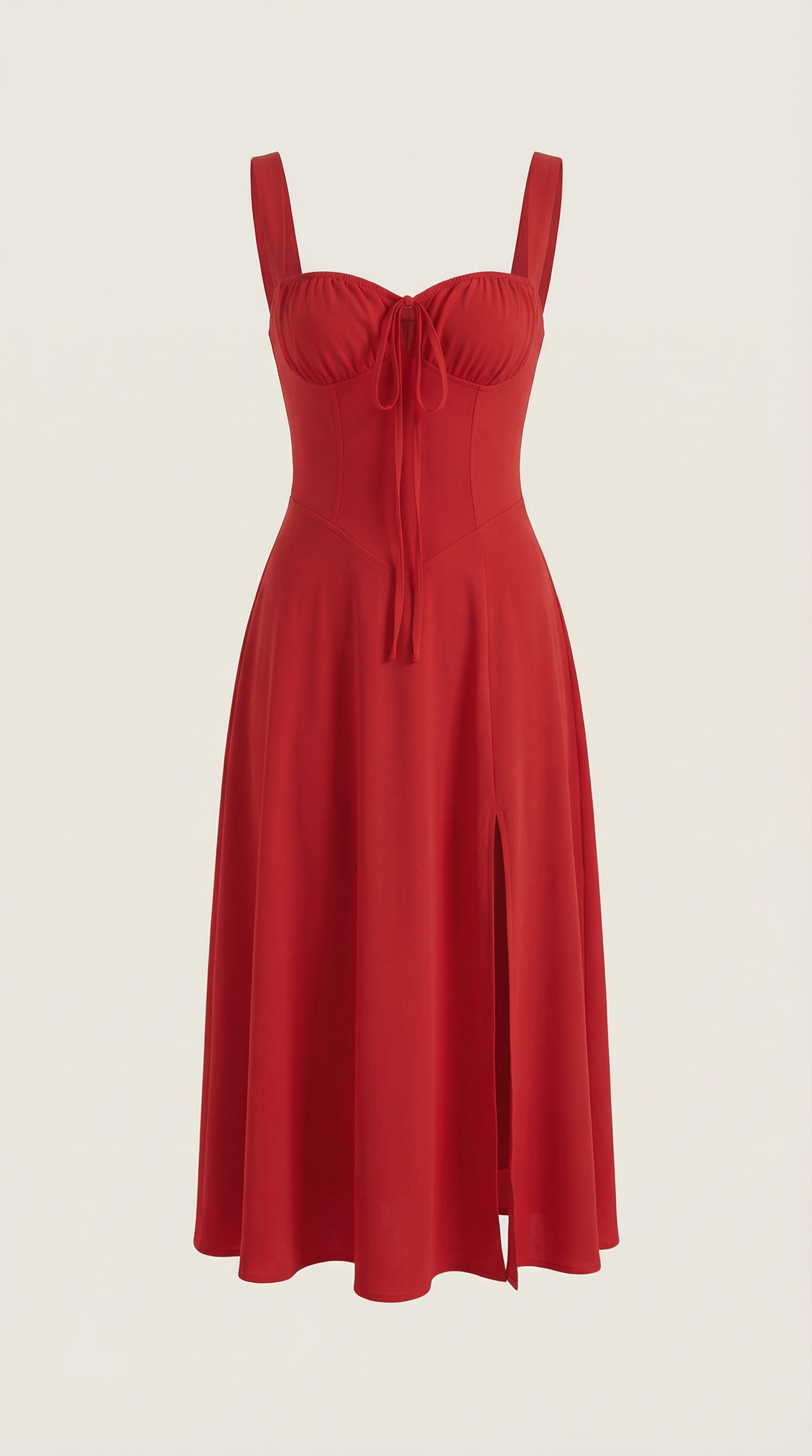 Women's Velvet Sleeveless Midi Dress with V-Neck