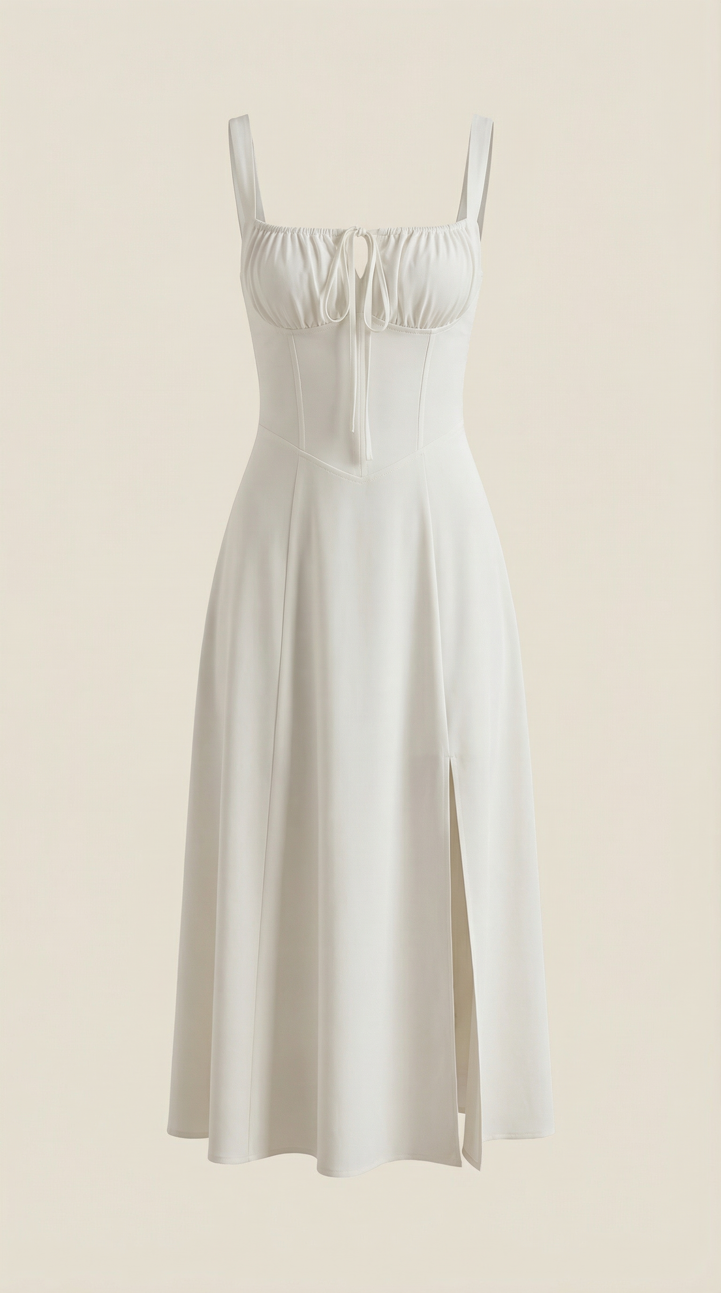 Women's Velvet Sleeveless Midi Dress with V-Neck