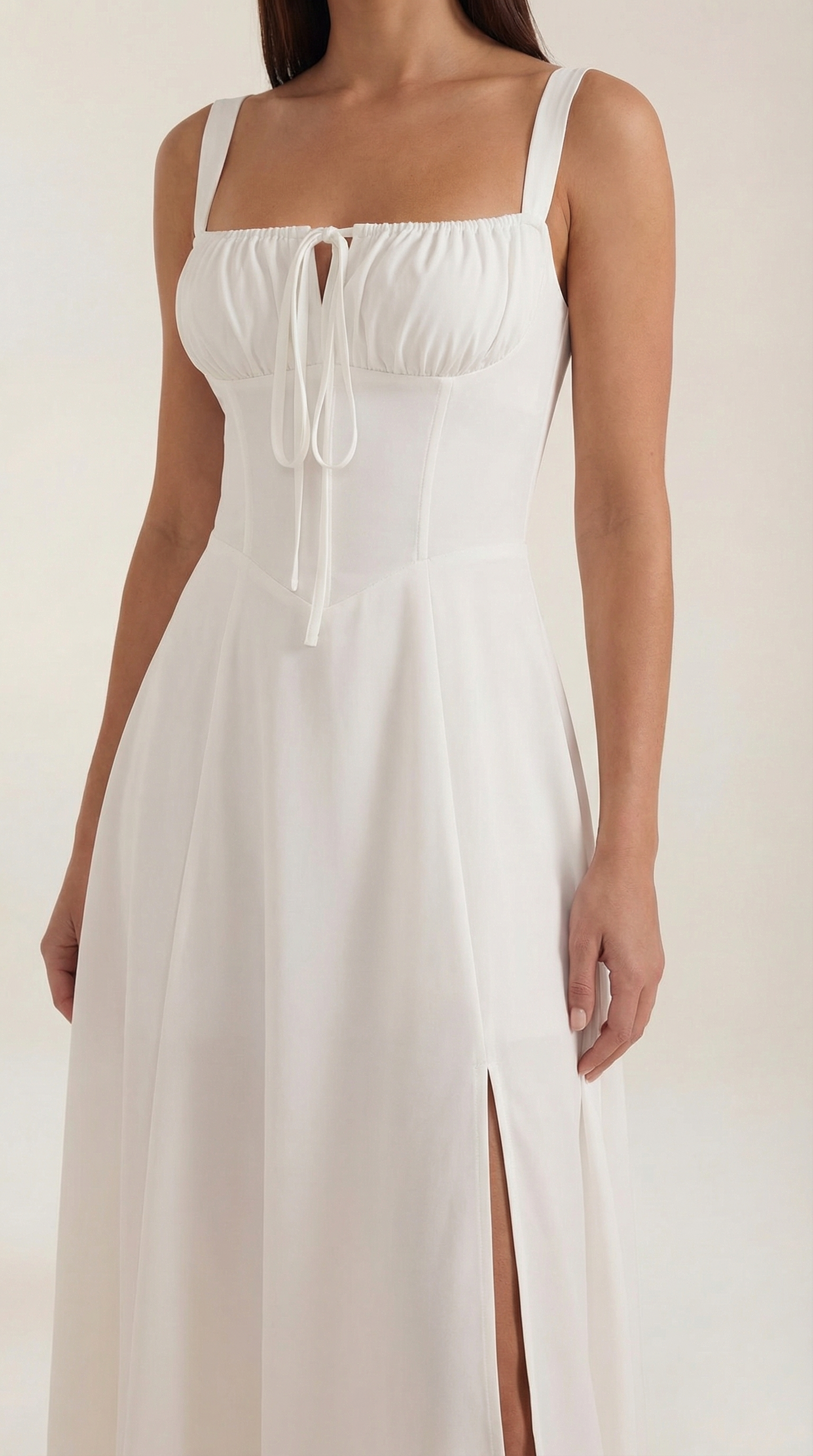 Women's Velvet Sleeveless Midi Dress with V-Neck