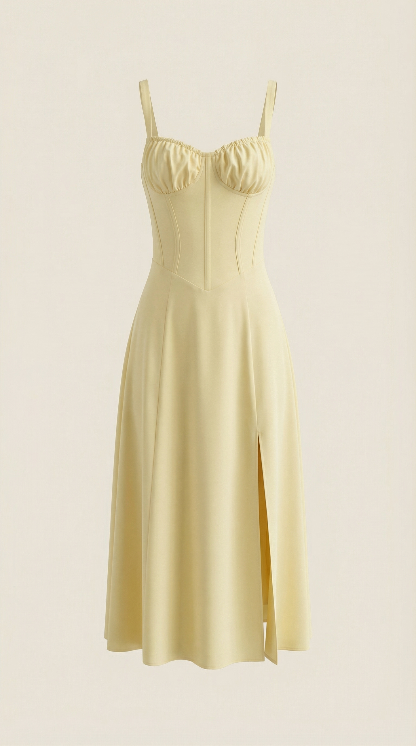Women's Velvet Sleeveless Midi Dress with V-Neck